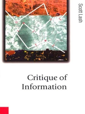 cover image of Critique of Information